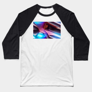 Seamless Holographic Texture XII Baseball T-Shirt